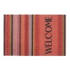 Impression woven stripes red