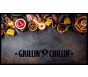 BBQ mat grillin & chillin 67x120 120 Liggend - MD Entree