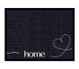 Soft&Deco home heart black 50x70 310 Liegend - MD Entree