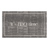BBQ mat velvet grey bbq time